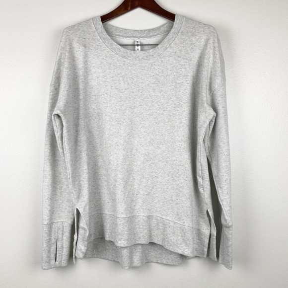Women's Athleta Balance Crew Neck Pullover Sweatshirt Grey/Multi Size Small EUC - Picture 3 of 10
